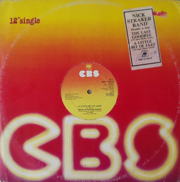Nick Straker Band : The Last Goodbye / A Little Bit Of Jazz (12", Single)