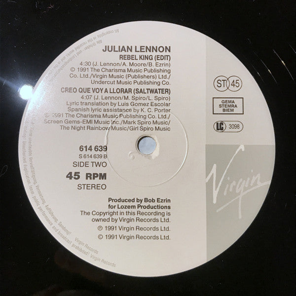 Julian Lennon : Saltwater (12")