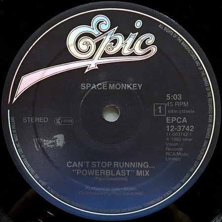 Space Monkey (3) : Can't Stop Running (12")
