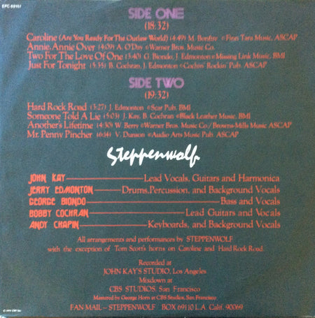 Steppenwolf : Hour Of The Wolf (LP, Album)