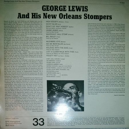 George Lewis And His New Orleans Stompers : George Lewis And His New Orleans Stompers (LP)