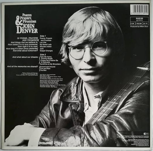 John Denver : Poems, Prayers & Promises (LP, Album, RE)