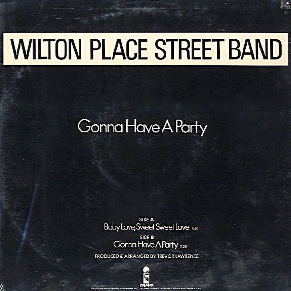 Wilton Place Street Band : Baby Love, Sweet Sweet Love (12")