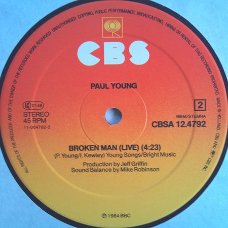 Paul Young : I'm Gonna Tear Your Playhouse Down (12", Maxi)