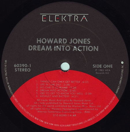 Howard Jones : Dream Into Action (LP, Album, All)