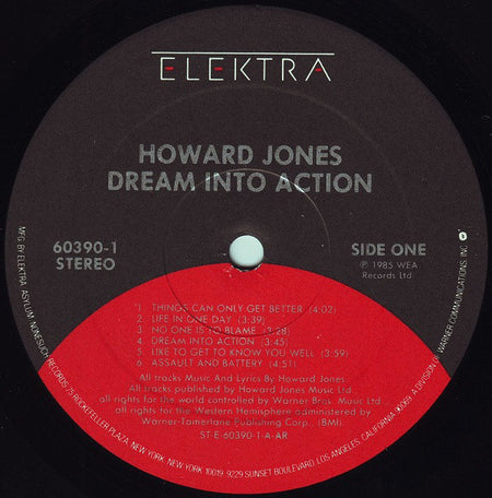 Howard Jones : Dream Into Action (LP, Album, All)