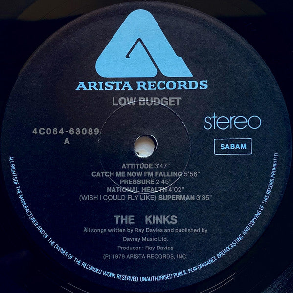 The Kinks : Low Budget (LP, Album)