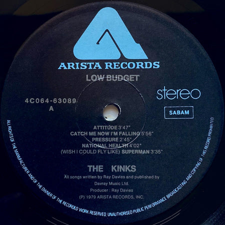The Kinks : Low Budget (LP, Album)