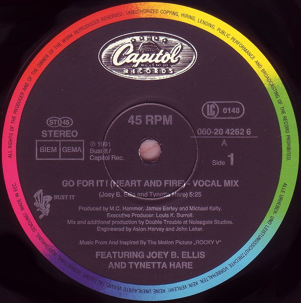 Joey B. Ellis : Go For It! (Heart And Fire) (Double Trouble Remix) (12")