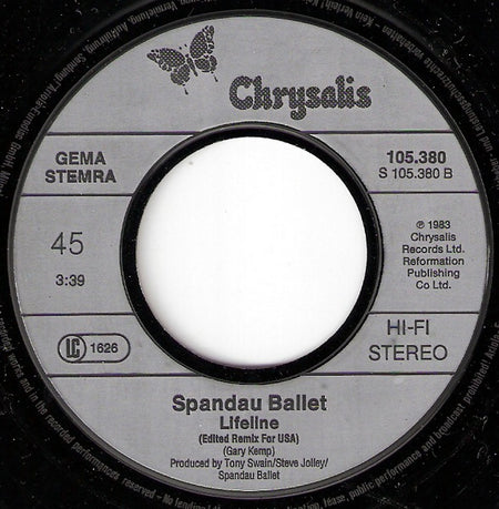 Spandau Ballet : True (7", Single)
