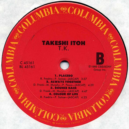 Takeshi Itoh : T.K. (LP, Album)