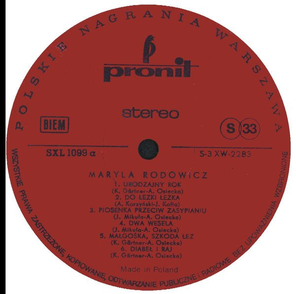 Maryla Rodowicz : Rok (LP, Album)