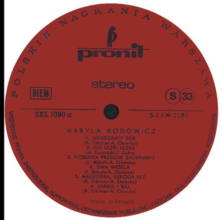 Maryla Rodowicz : Rok (LP, Album)