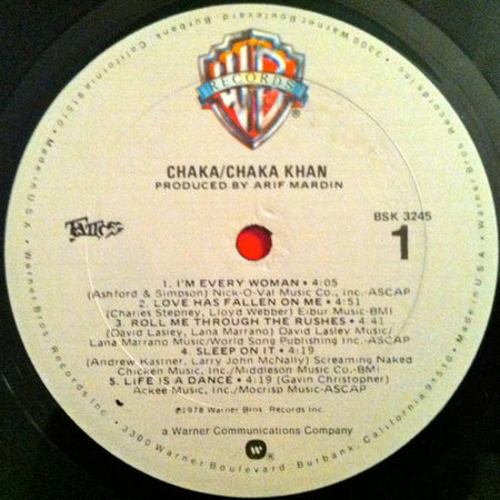 Chaka Khan : Chaka (LP, Album, Gol)