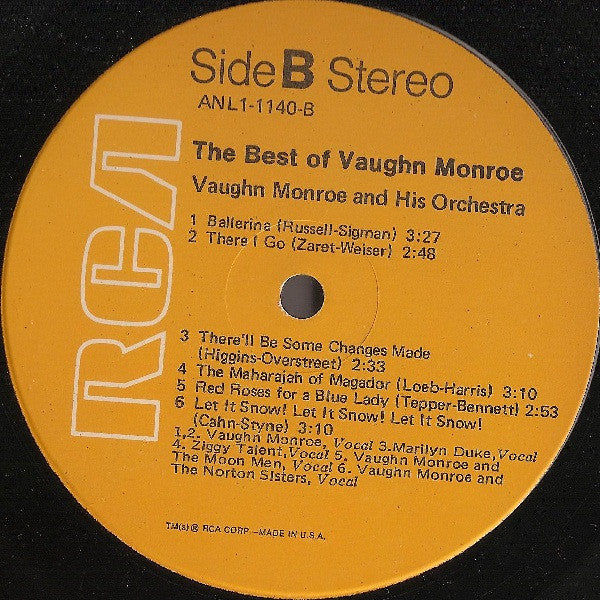 Vaughn Monroe : The Best Of Vaughn Monroe (LP, Comp, RE, Ind)