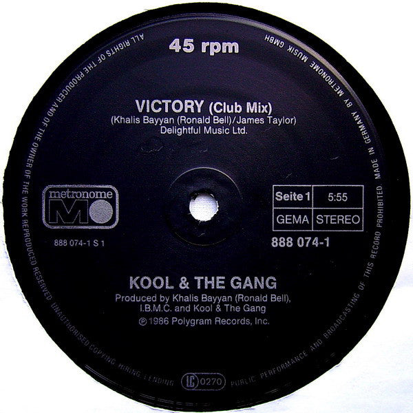 Kool & The Gang : Victory (12", Maxi)
