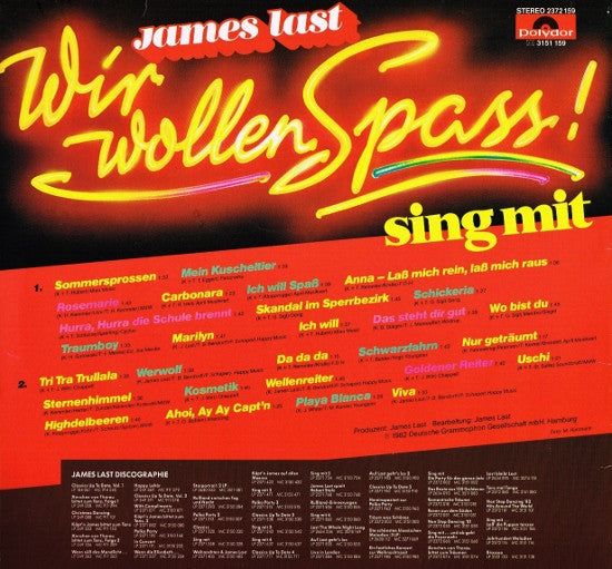 James Last : Wir Wollen Spass! (LP)