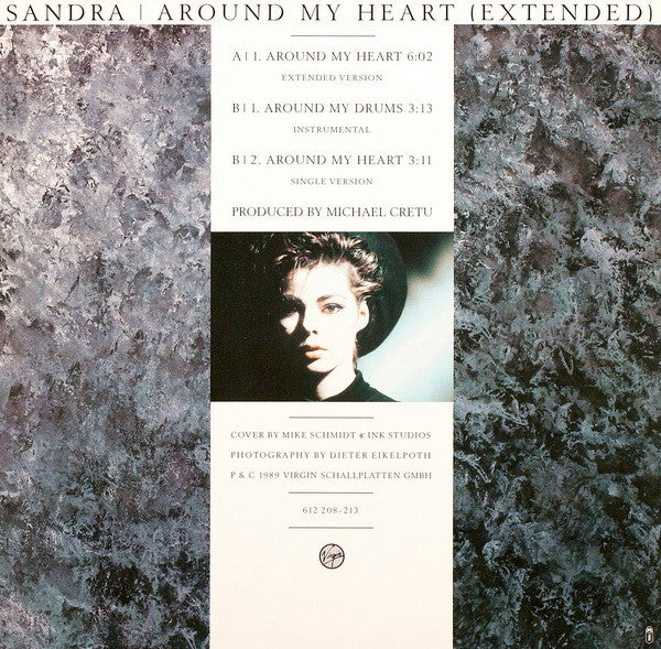 Sandra : Around My Heart (Extended) (12", Single)