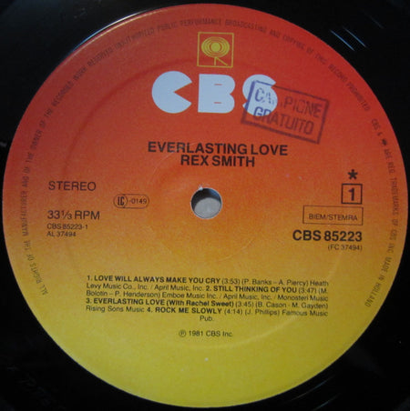Rex Smith : Everlasting Love (LP)