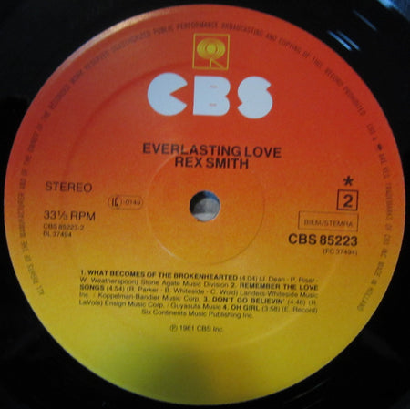 Rex Smith : Everlasting Love (LP)