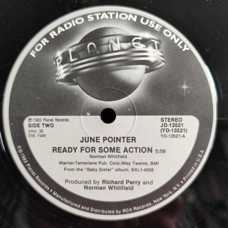 June Pointer : Ready For Some Action (12", Promo)