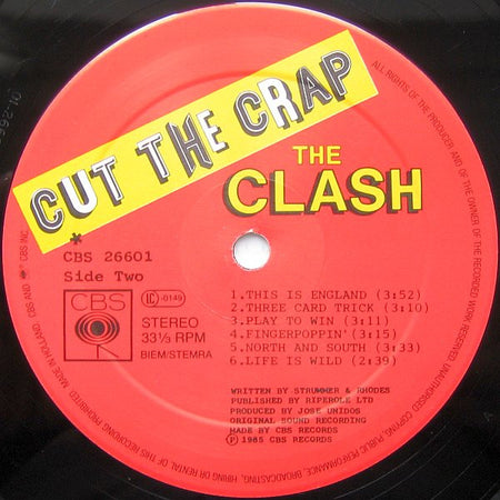 The Clash : Cut The Crap (LP, Album)