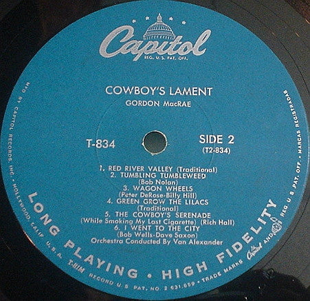Gordon Macrae : Cowboy's Lament (LP)