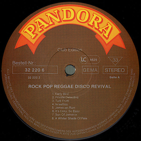 Various : Rock Pop Reggae Disco Revival (2xLP, Comp, Club)