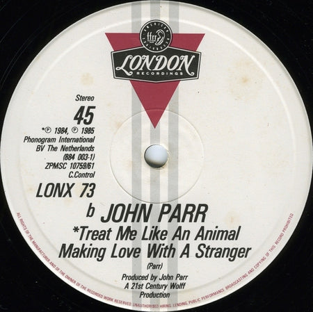 John Parr : St. Elmo's Fire (Man In Motion) (12", Single)