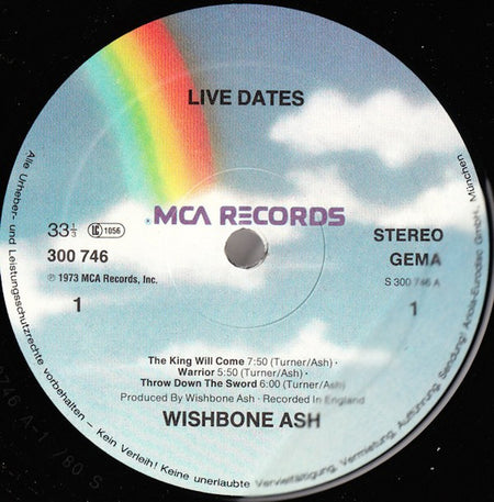 Wishbone Ash : Live Dates (2xLP, Album, RE)