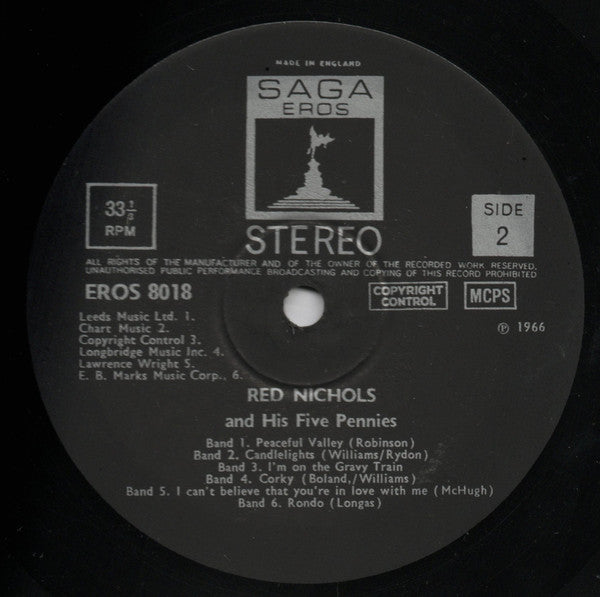 Red Nichols And His Five Pennies : Red Nichols And His Five Pennies (LP, Mono)