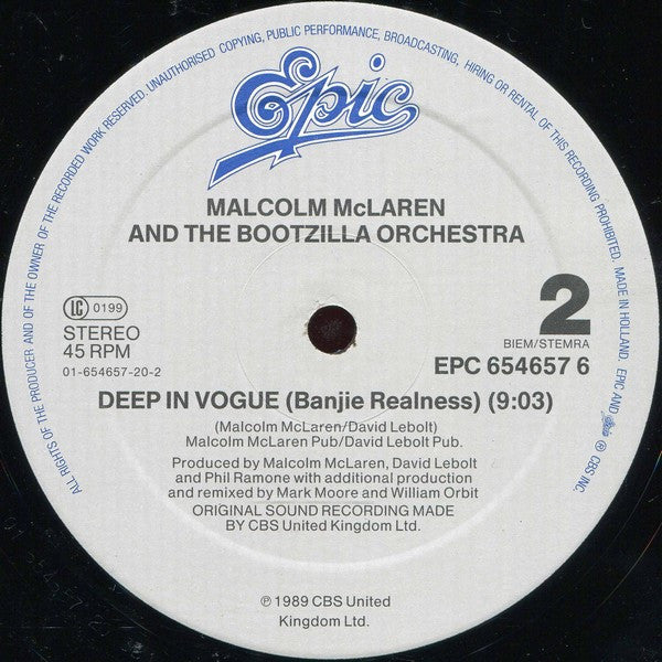 Malcolm McLaren And The Bootzilla Orchestra : Waltz Darling (Extended Version) (12", Maxi)