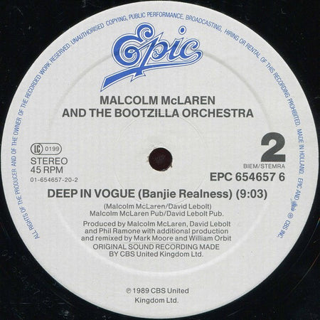 Malcolm McLaren And The Bootzilla Orchestra : Waltz Darling (Extended Version) (12", Maxi)
