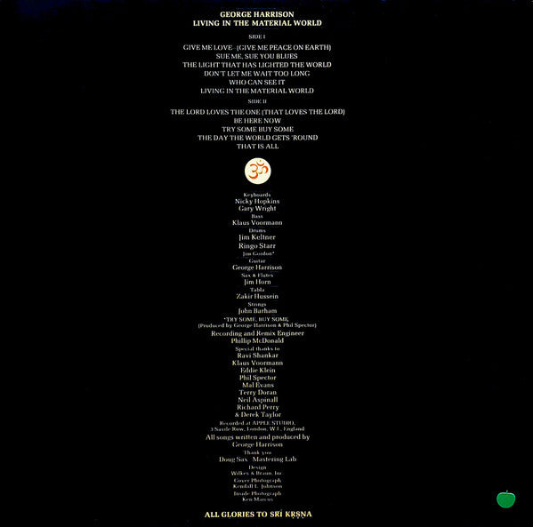 George Harrison : Living In The Material World (LP, Album, Gat)