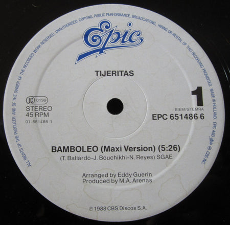 Tijeritas : Bamboleo (12", Maxi)