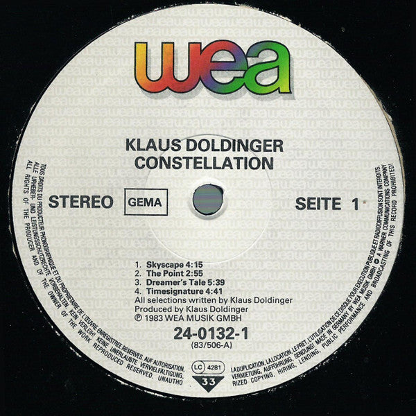 Klaus Doldinger : Constellation (LP, Album)