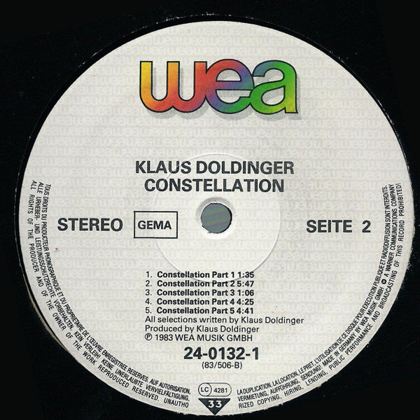 Klaus Doldinger : Constellation (LP, Album)