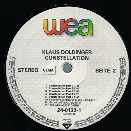 Klaus Doldinger : Constellation (LP, Album)
