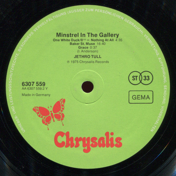 Jethro Tull : Minstrel In The Gallery (LP, Album)