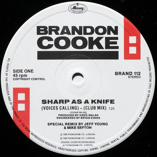 Brandon Cooke : Sharp As A Knife (Voices Calling) (12")