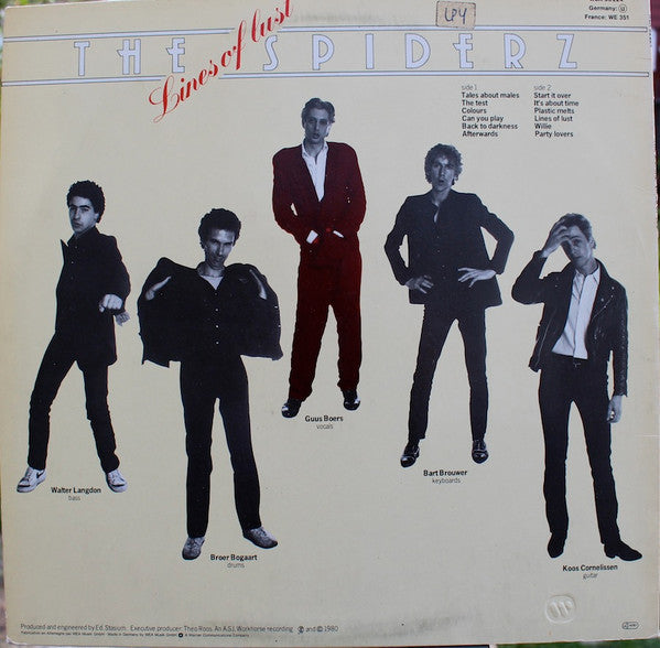 The Spiderz : Lines Of Lust (LP, Album)