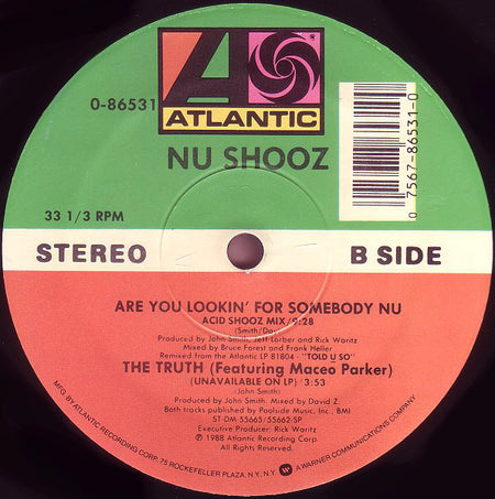 Nu Shooz : Are You Lookin' For Somebody Nu (12", Single)