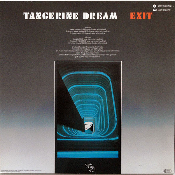 Tangerine Dream : Exit (LP, Album, RE)