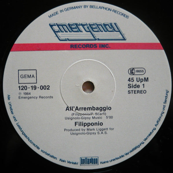 Filipponio : All' Arrembaggio (12")