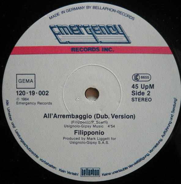 Filipponio : All' Arrembaggio (12")