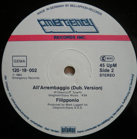 Filipponio : All' Arrembaggio (12")