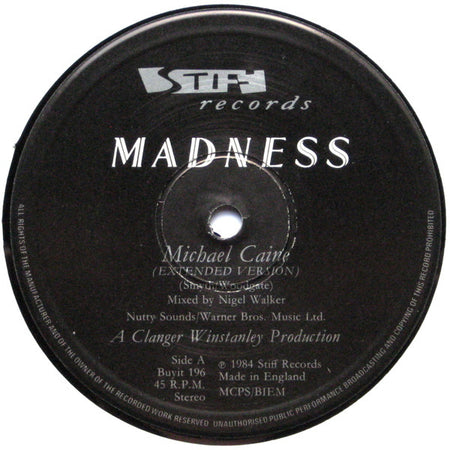 Madness : Michael Caine (12", PRS)