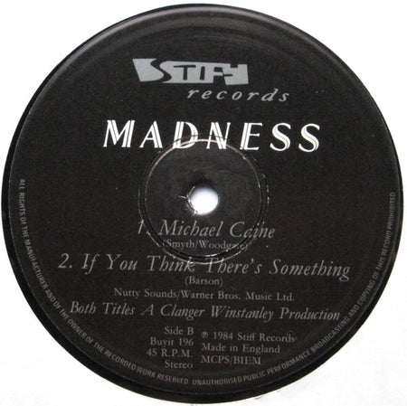 Madness : Michael Caine (12", PRS)