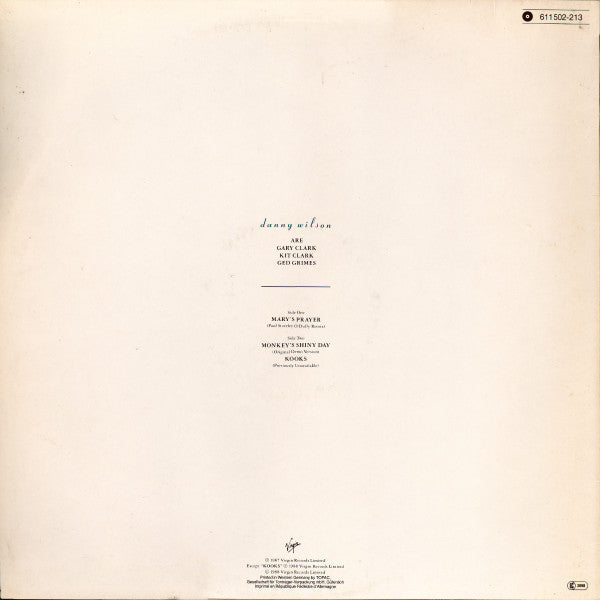 Danny Wilson (2) : Mary's Prayer (Save Me) (Remix) (12", Single)
