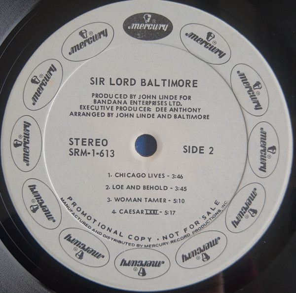 Sir Lord Baltimore : Sir Lord Baltimore (LP, Album, Promo, Uni)
